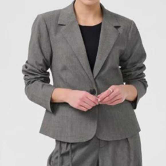 Kaffe Jackets & Blazers - NWT Kaffe Blazer 'Ellie' in Mottled Grey Women's Charcoal Blazer size38